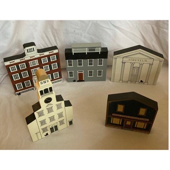 The Cat’s Meow 1987 Nantucket Series Lot of 5 Buildings - Picture 1 of 7